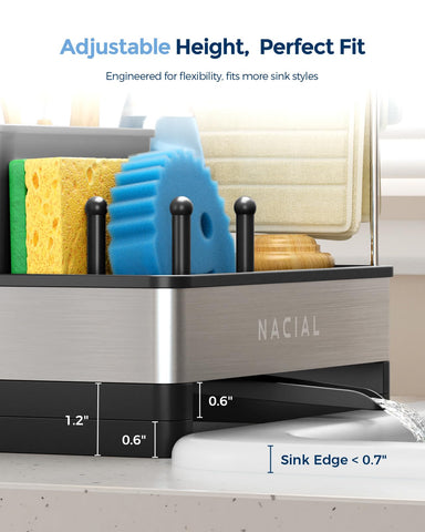 Nacial rustproof 304 stainless steel construction resists corrosion in busy kitchens