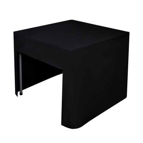 Nacuci 34x34 inch black washable tablecloth easy care for events.