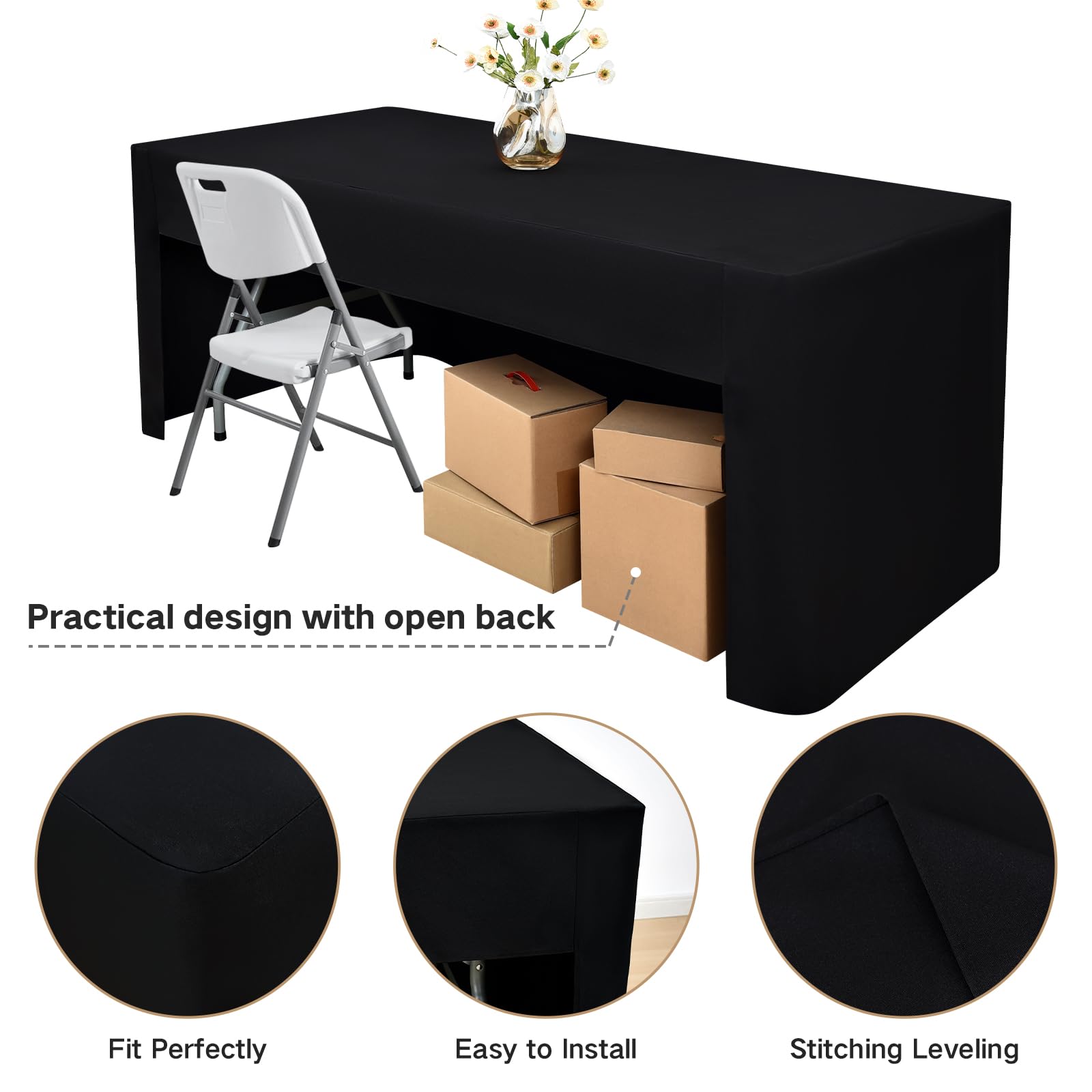Nacuci washable polyester fabric offers durable, low-maintenance table coverage.