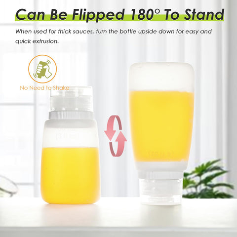 Nacxbwer hot sauce squeeze bottle with leak-proof flow for outdoor meals.