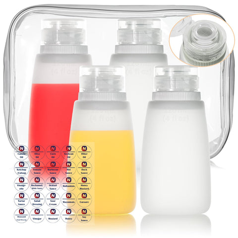 Nacxbwer ketchup squeeze bottle for precise, mess-free portions.