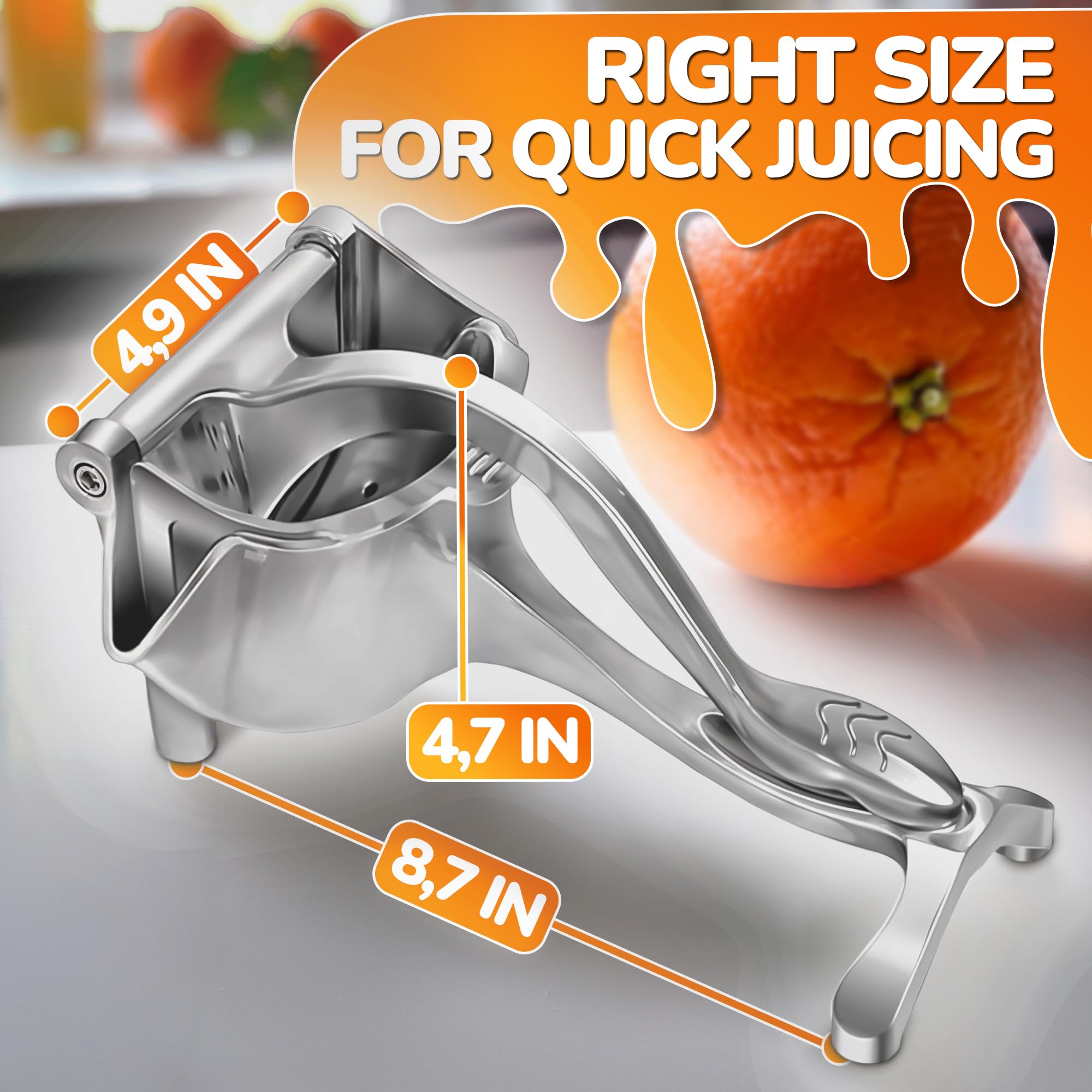 NADOBA fresh fruit juicer with large 0.6L container for servings.