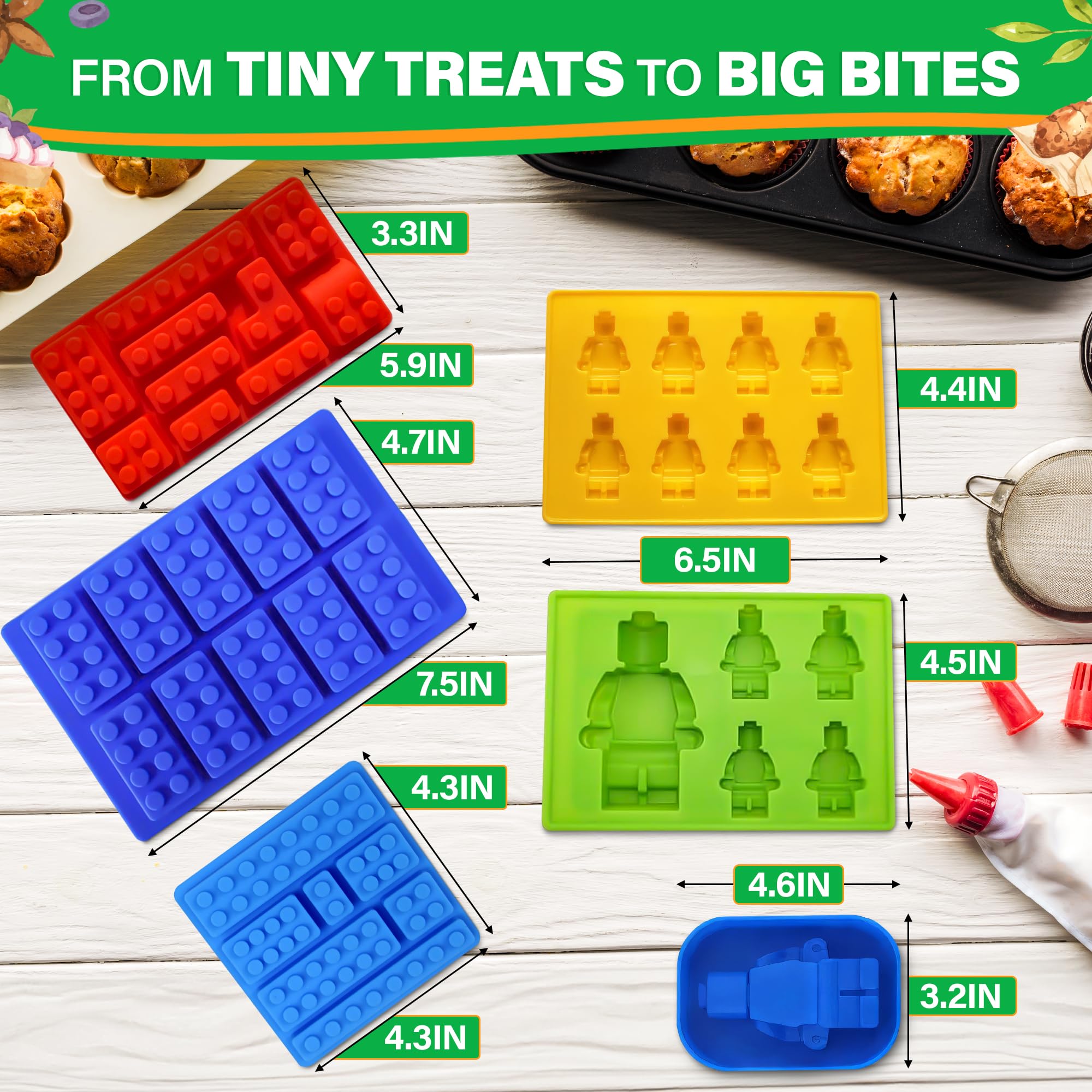 NADOBA bricks mold set creates building-block desserts for DIY fun.