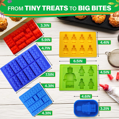NADOBA bricks mold set creates building-block desserts for DIY fun.