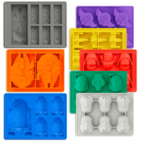 NADOBA Epic 8-piece sci-fi rocket ice cubes for space-themed drinks.