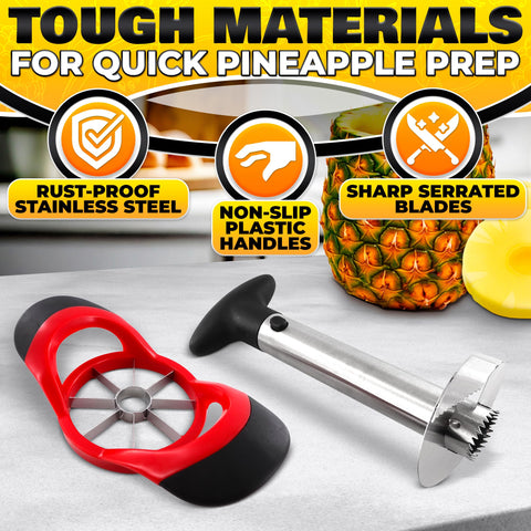 NADOBA ergonomic handle on the pineapple corer for comfortable grip