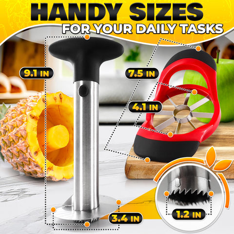 NADOBA pineapple slicer blade in action for precise cuts