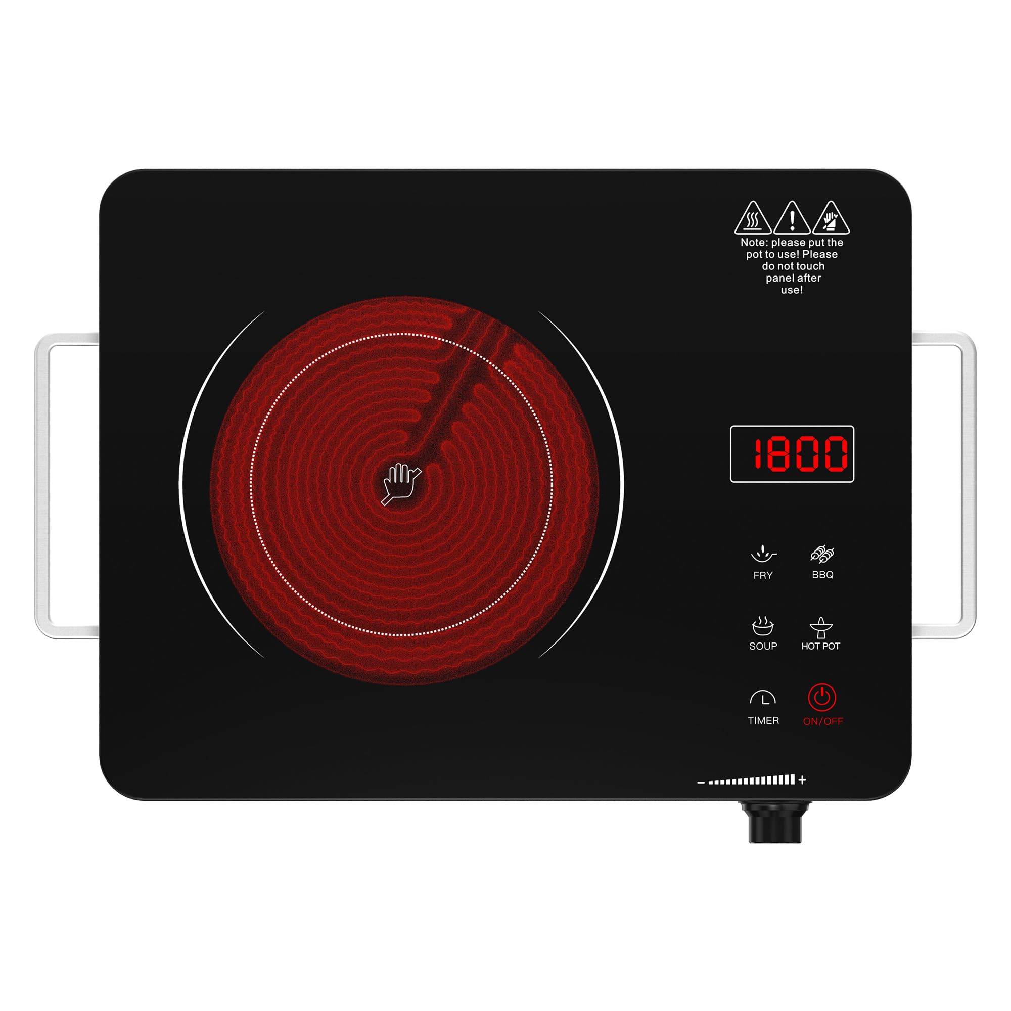 Nafewin portable electric stove compact design for easy storage and transport.