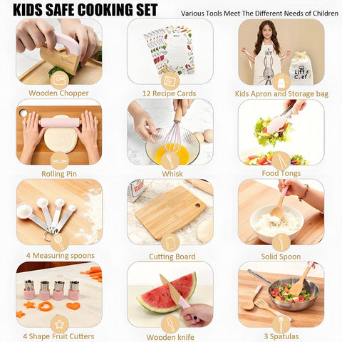 Nafhone wooden chopper with ergonomic grip for confident cutting