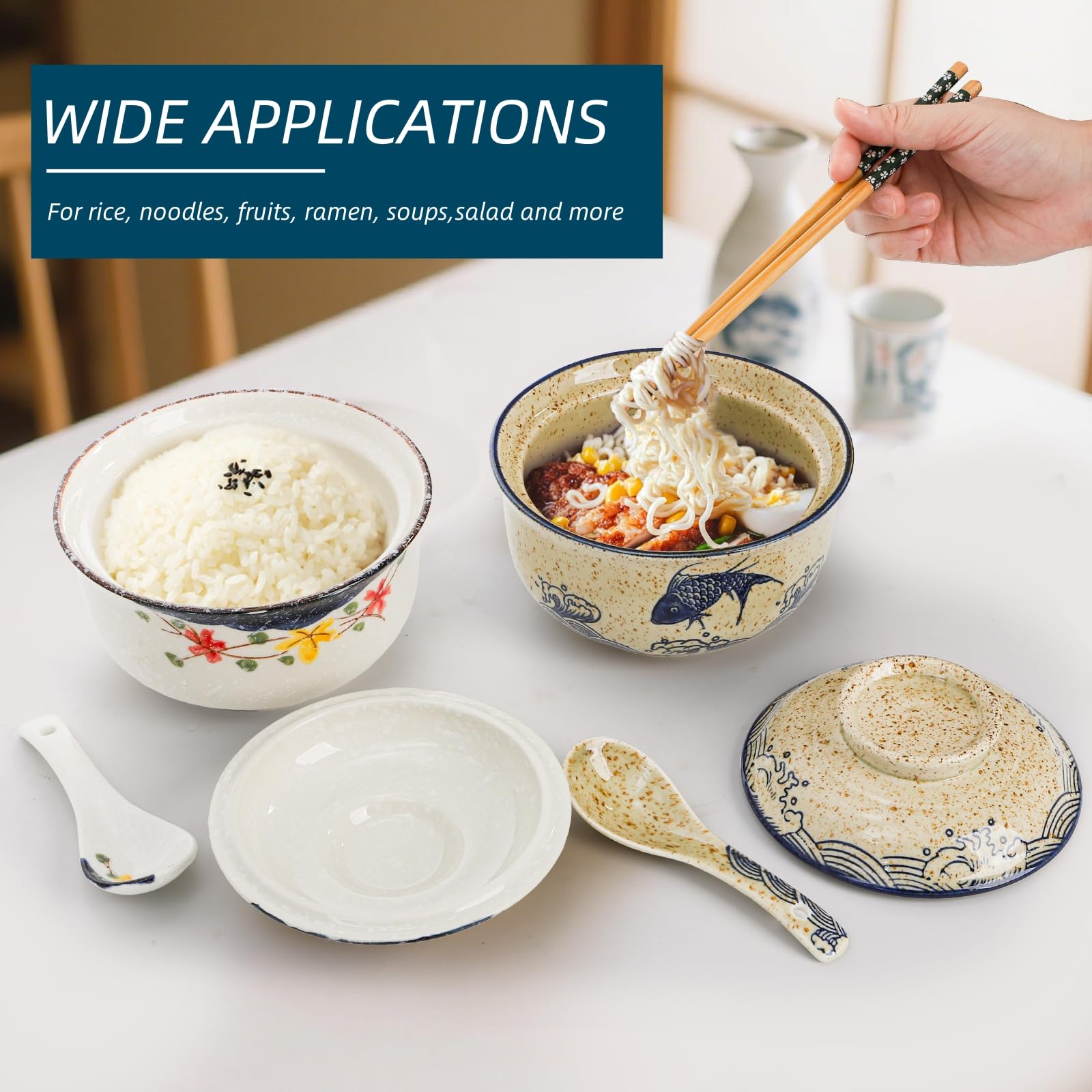 Nagpew Japanese tableware for noodles elevates casual dinners.