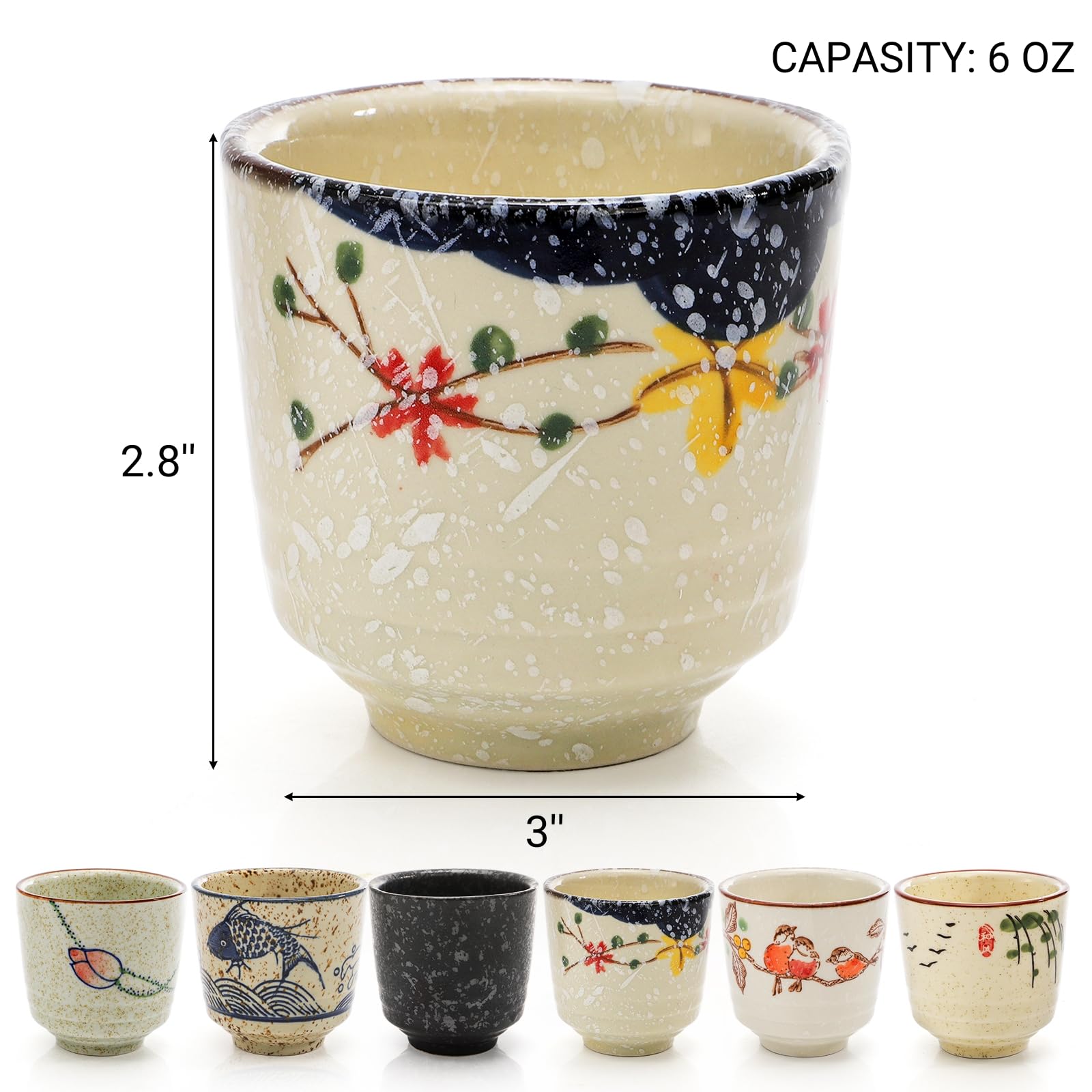 Nagpew teacups featuring bird motif ideal for gifts.