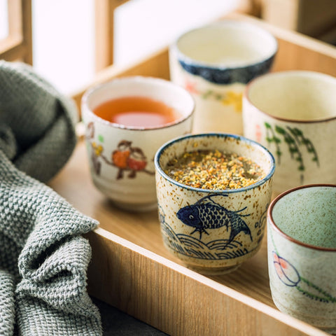 Nagpew no-handle teacups offer a minimalist, stylish look.