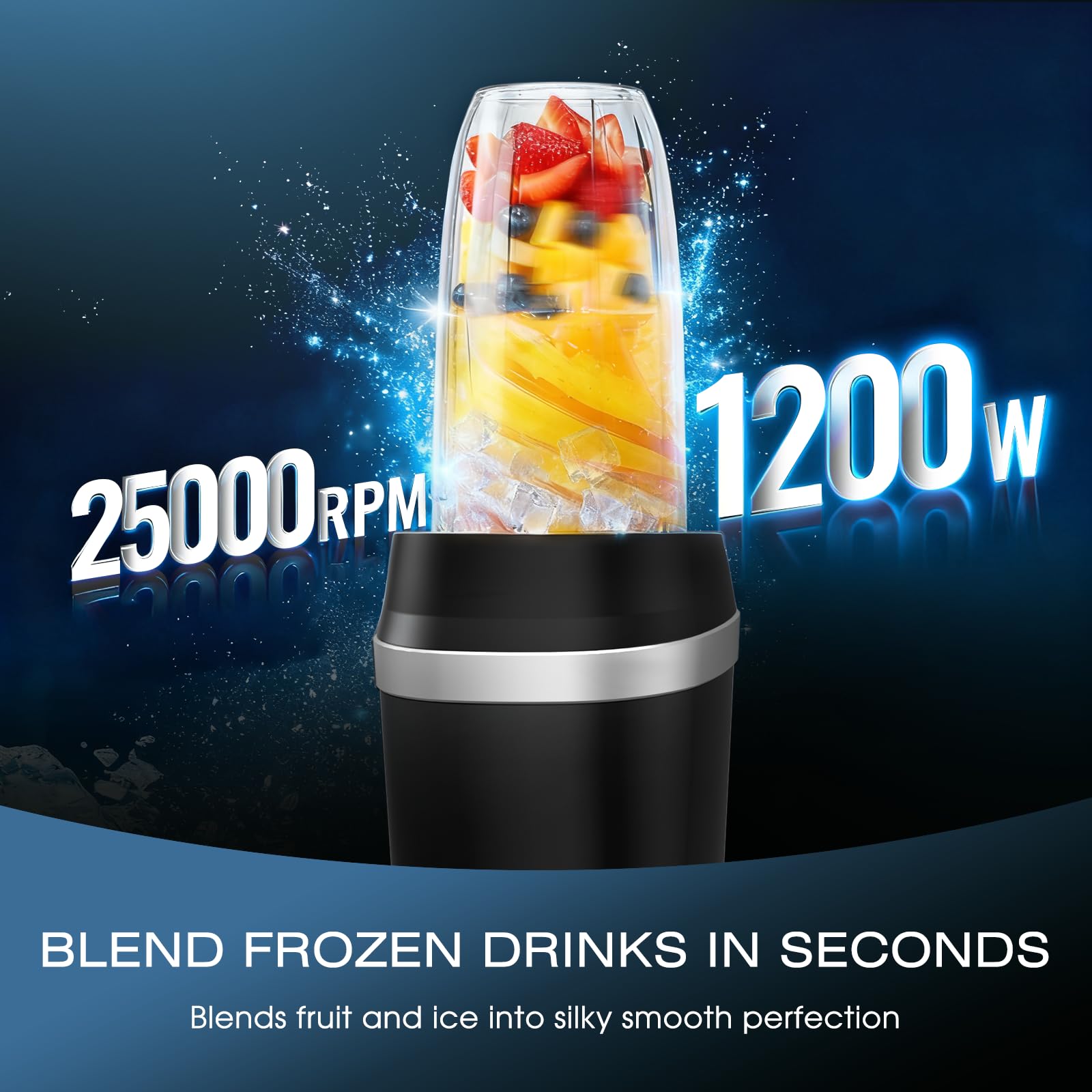 Close-up of Nahida 6-fin blades for thorough processing