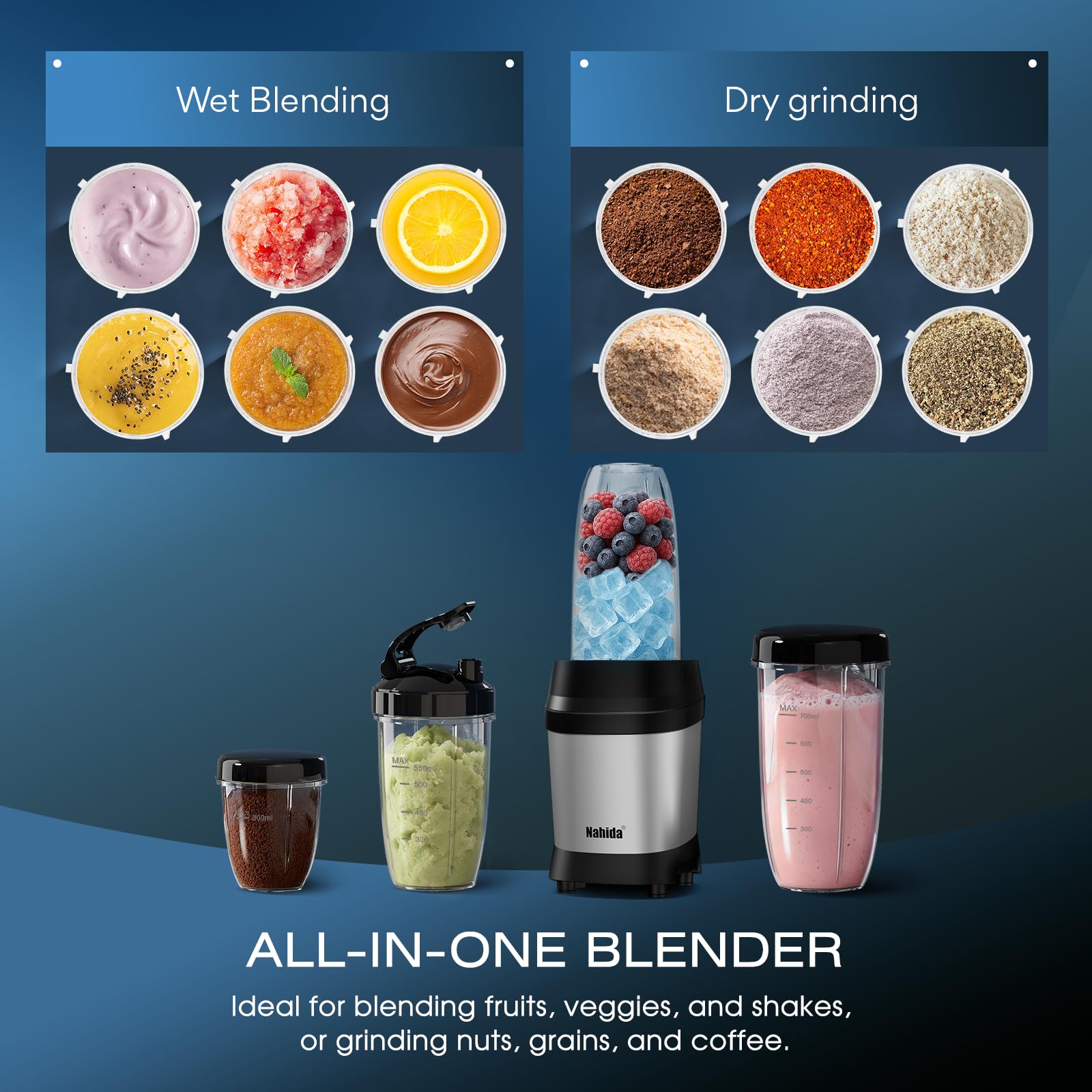 Nahida blender cup 23oz ideal for on the go smoothies.