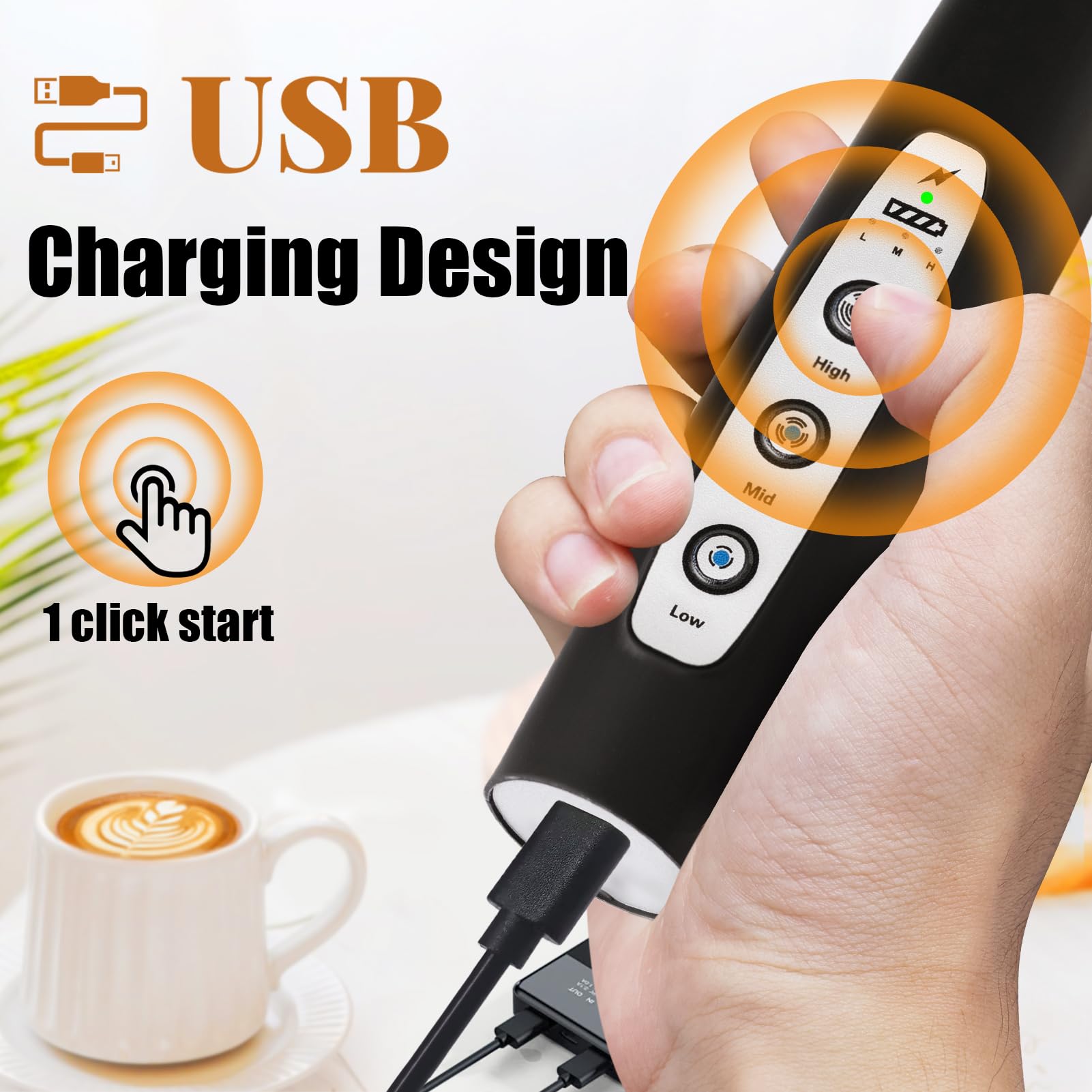 Nahida detachable stainless steel heads offer versatile foaming options