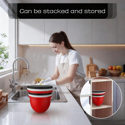 NaiDi food-grade silicone inserts for quick switching between mixtures.