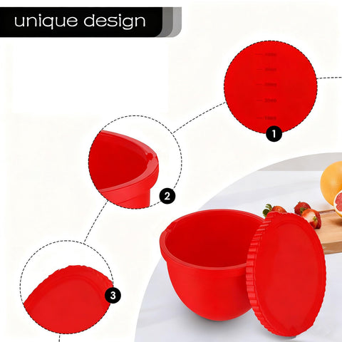 NaiDi microwave-safe liner saves time when reheating leftovers.