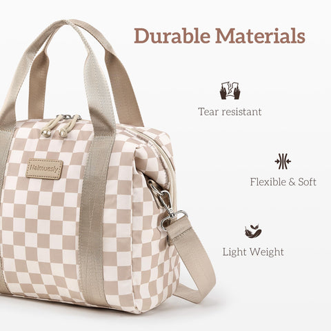 Naimuesly adjustable shoulder strap ensures comfortable, stable carry.