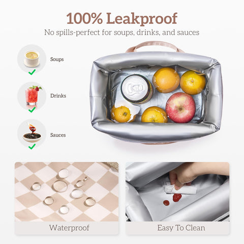 Naimuesly water-resistant nylon exterior protects contents in light rain.