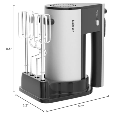 Naitesen 600W hand mixer dishwasher safe attachments for easy cleaning