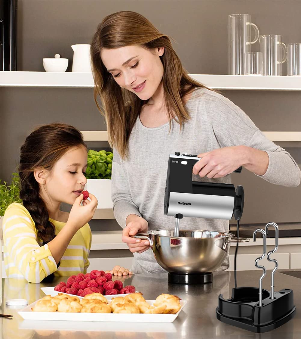 Naitesen 600W hand mixer lightweight design reduces wrist fatigue