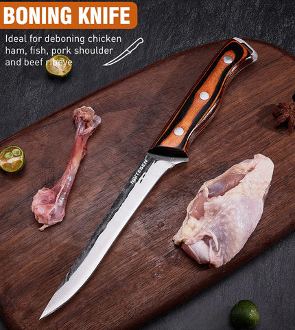 Naitesen full-tang wooden handle delivering balance and durability.