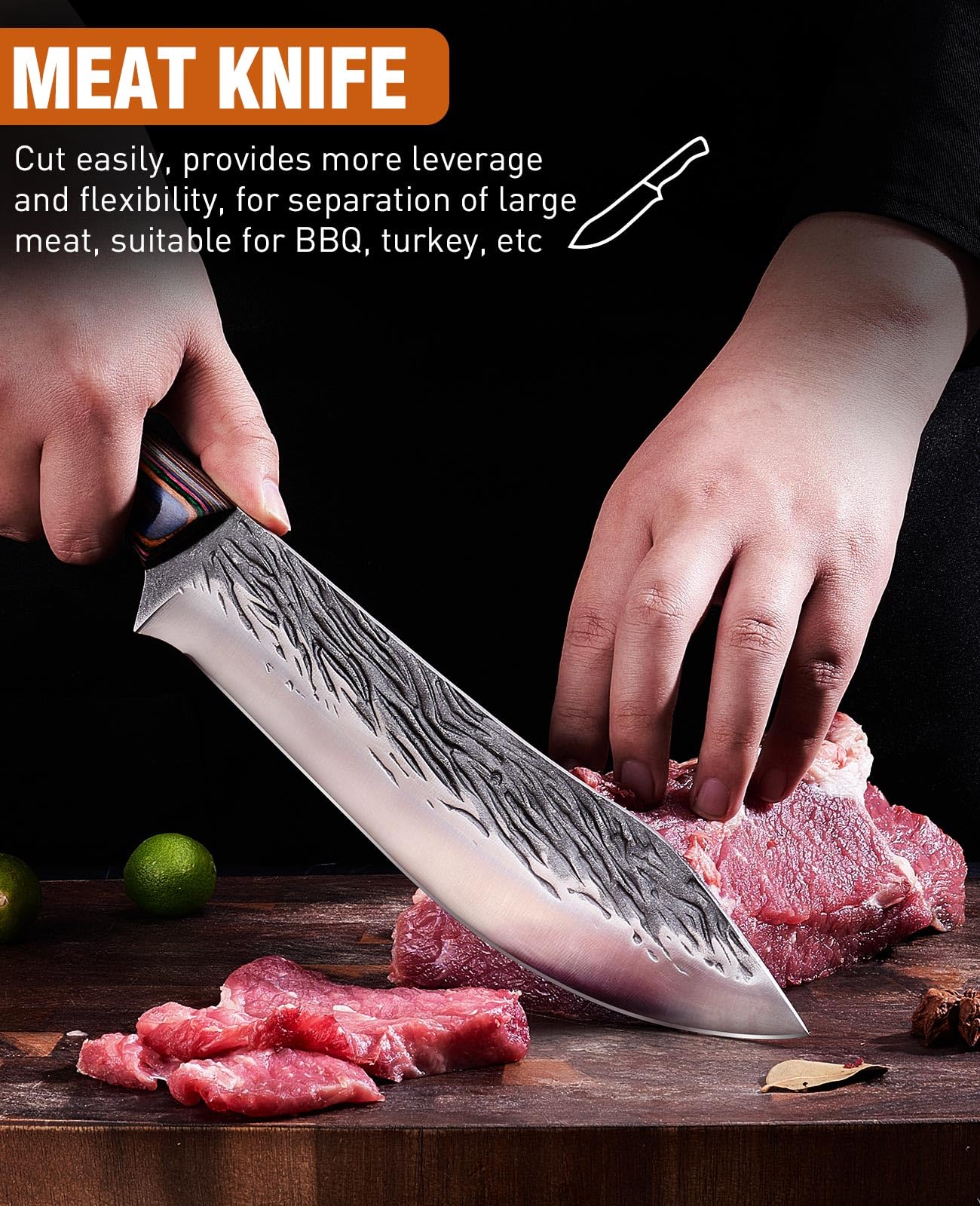 Naitesen Serbian chef knife 6.5-inch for versatile prep