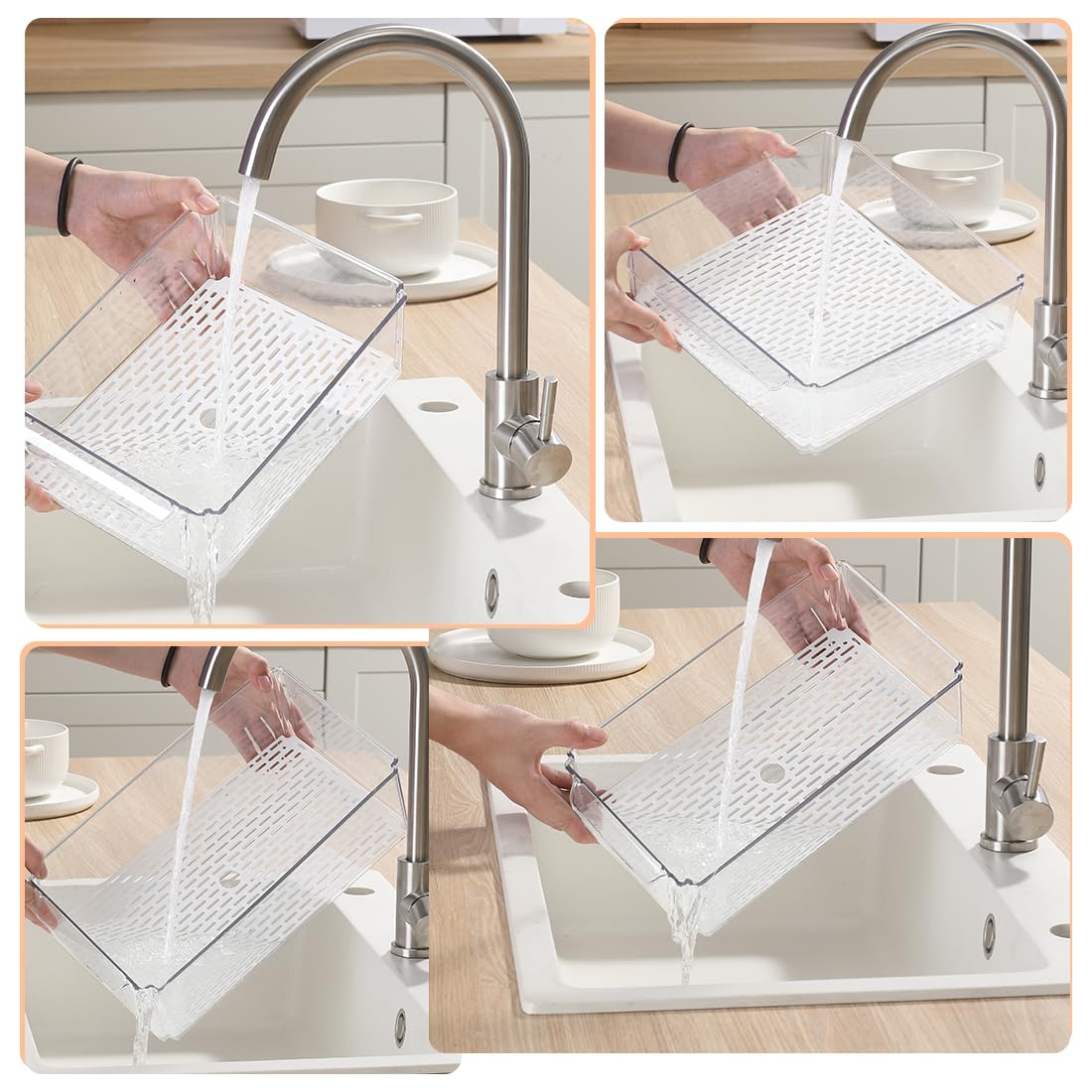 Naivees 10 pack for versatile fridge organization