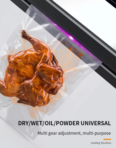 NAKZEN Vacuum Sealer 80KPa suction, ensuring tight seals and extended freshness.