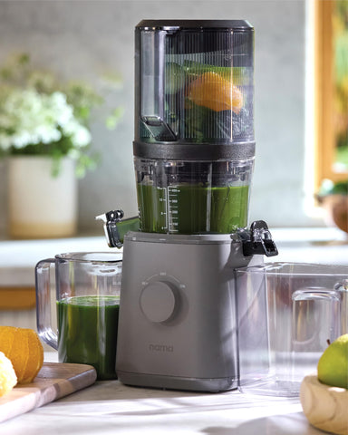 Nama J2 includes containers, strainers, and guides with a long lasting warranty.