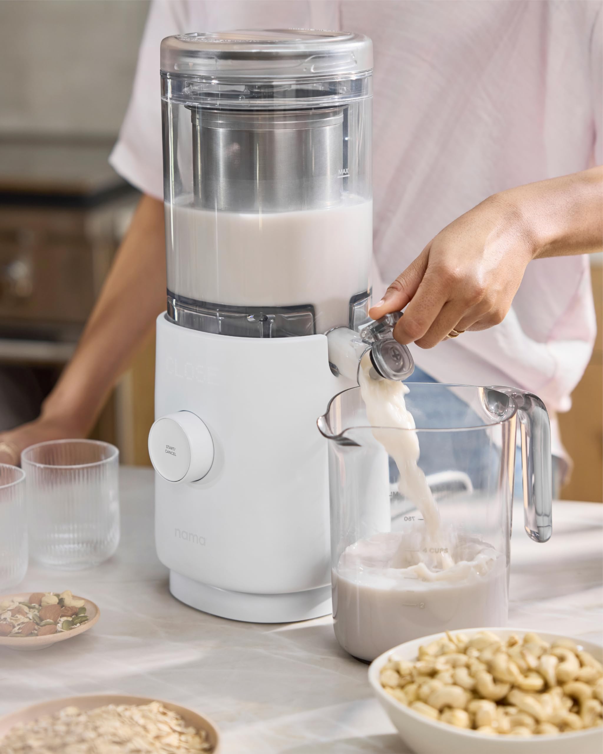 Nama M1 quiet-kitchen usage scene for convenient home milk making