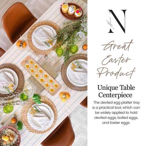 Namre' gift-worthy deviled egg plate for food lovers and kitchen enthusiasts.