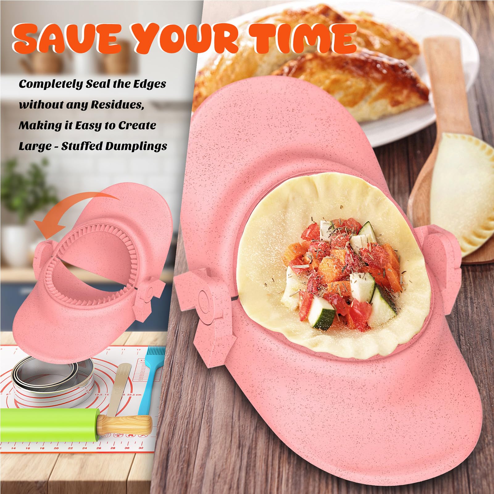 NAMUPIE press molds deliver consistent shapes for neat dumplings