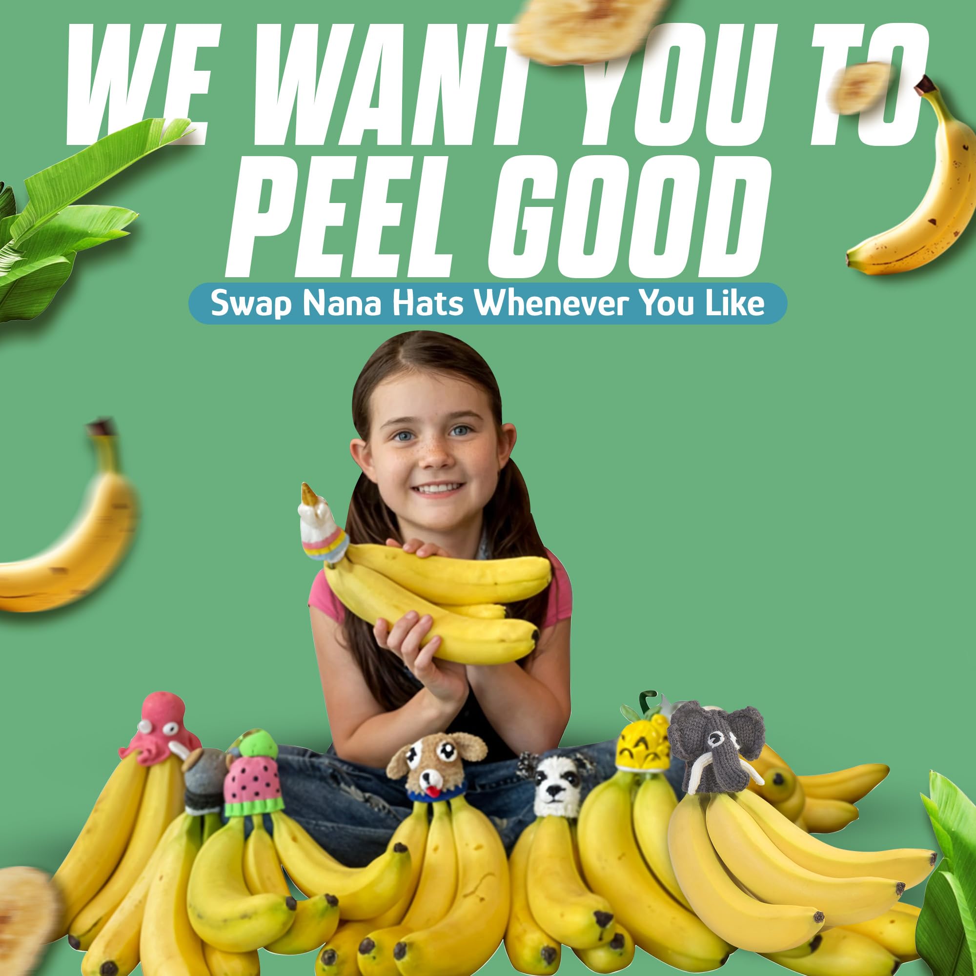 Nana Hats magnetic-seal-on-crown keeps cap-secured bananas for travel.