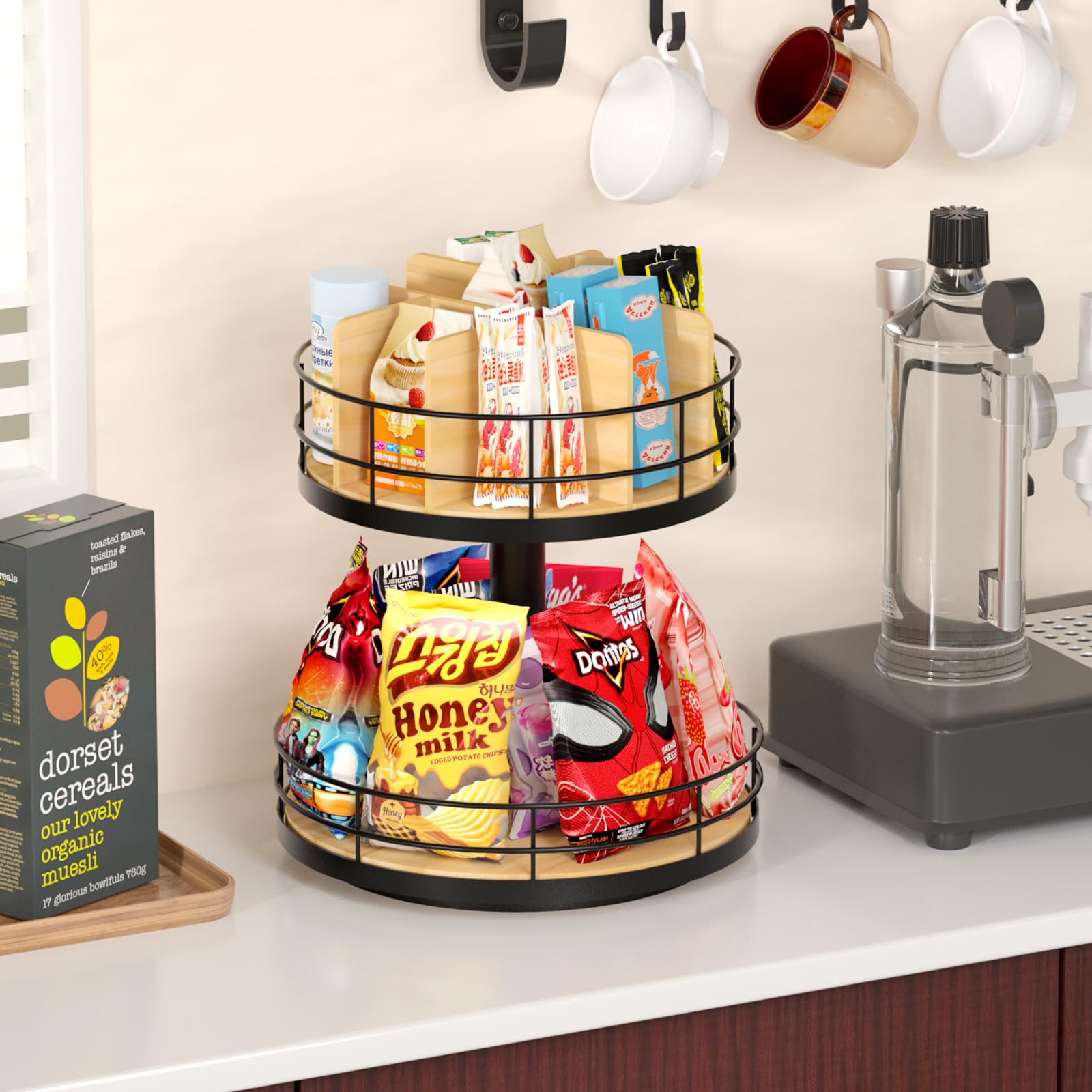 NANAGIFTREE Snack Organizer ideal for chips, granola bars, and more.
