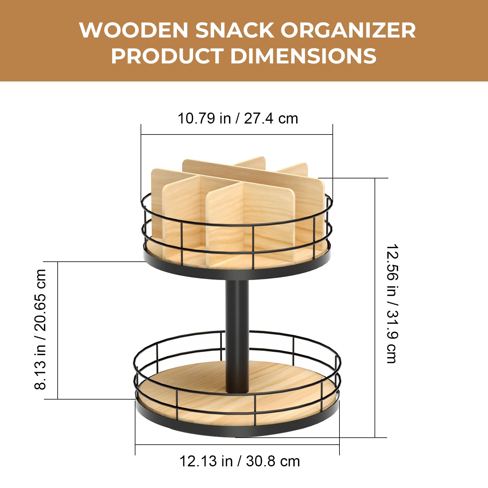 NANAGIFTREE Snack Organizer grab-and-go access for quick snack selection.