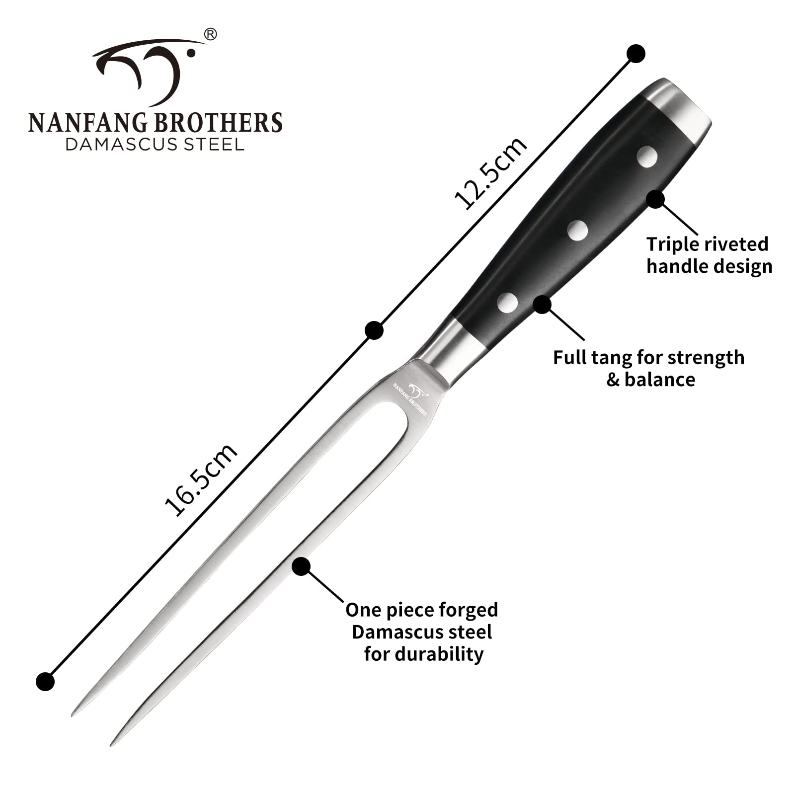NANFANG BROTHERS Damascus 8-inch bread knife cleanly cuts crusts.
