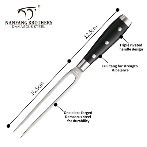 NANFANG BROTHERS Damascus 8-inch bread knife cleanly cuts crusts.