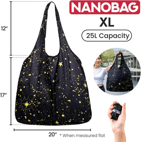 Nanobag everyday-use tote in action for errands, work, and weekend trips