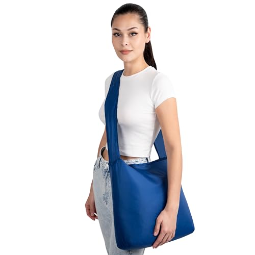 Nanobag sling navy nylon shows durable construction for daily use.
