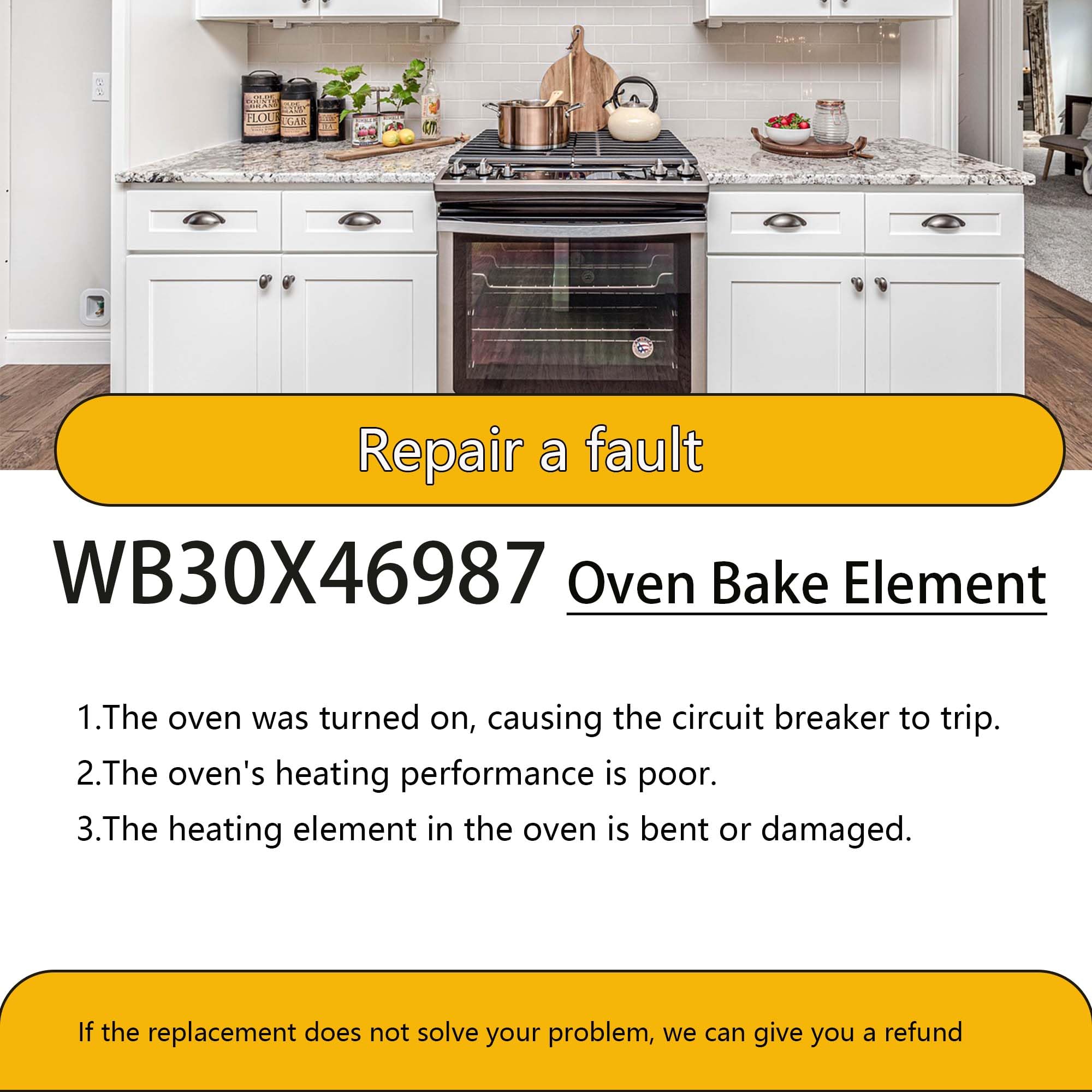 Nanrton WB30X46987 even heating visual with uniform oven warmth.