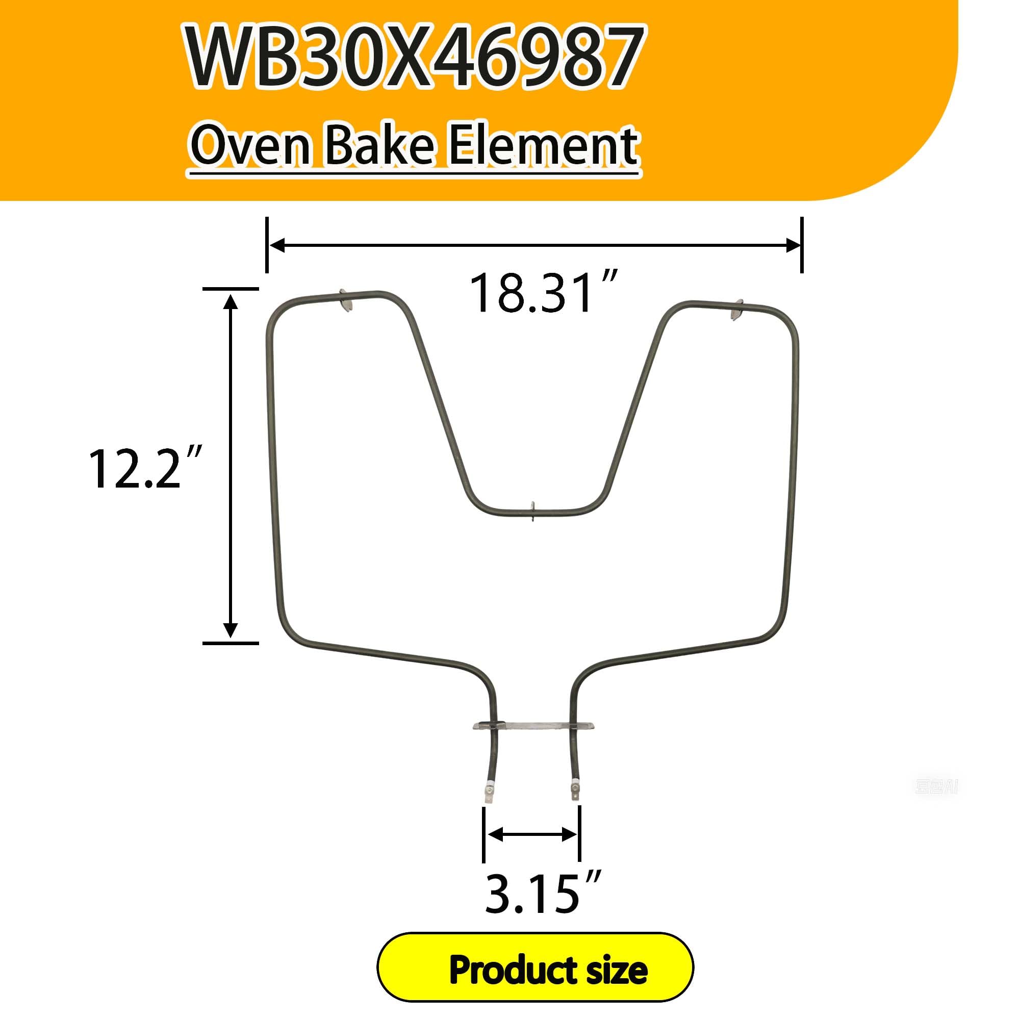 Nanrton WB30X46987 compatibility image indicating GE, Hotpoint, Kenmore fit.