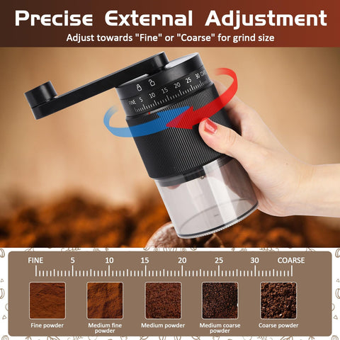 NANSPATH portable coffee grinder with compact design for on-the-go brewing anywhere