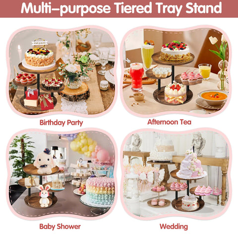 NANXITU 50-cupcake capacity fits assorted flavors on a single chic display.