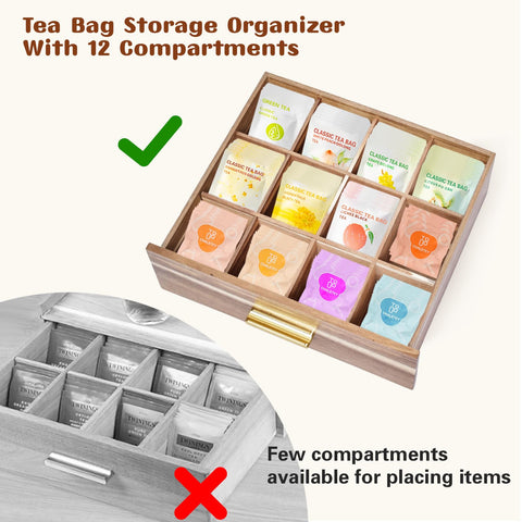 NANXITU tea station decor elevates kitchen counters with natural wood appeal.