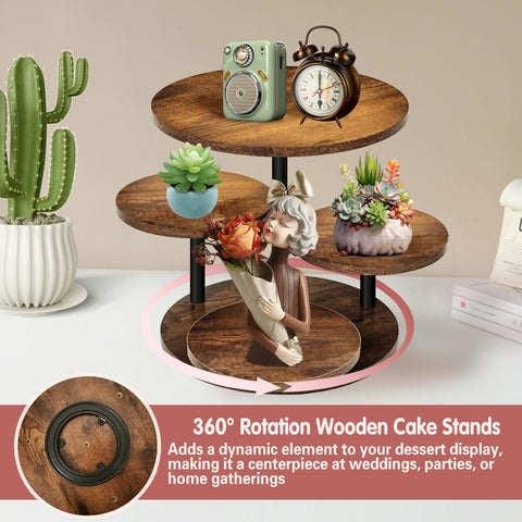 NANXITU top 12-inch tray holds cupcakes or small cakes for elegant displays.