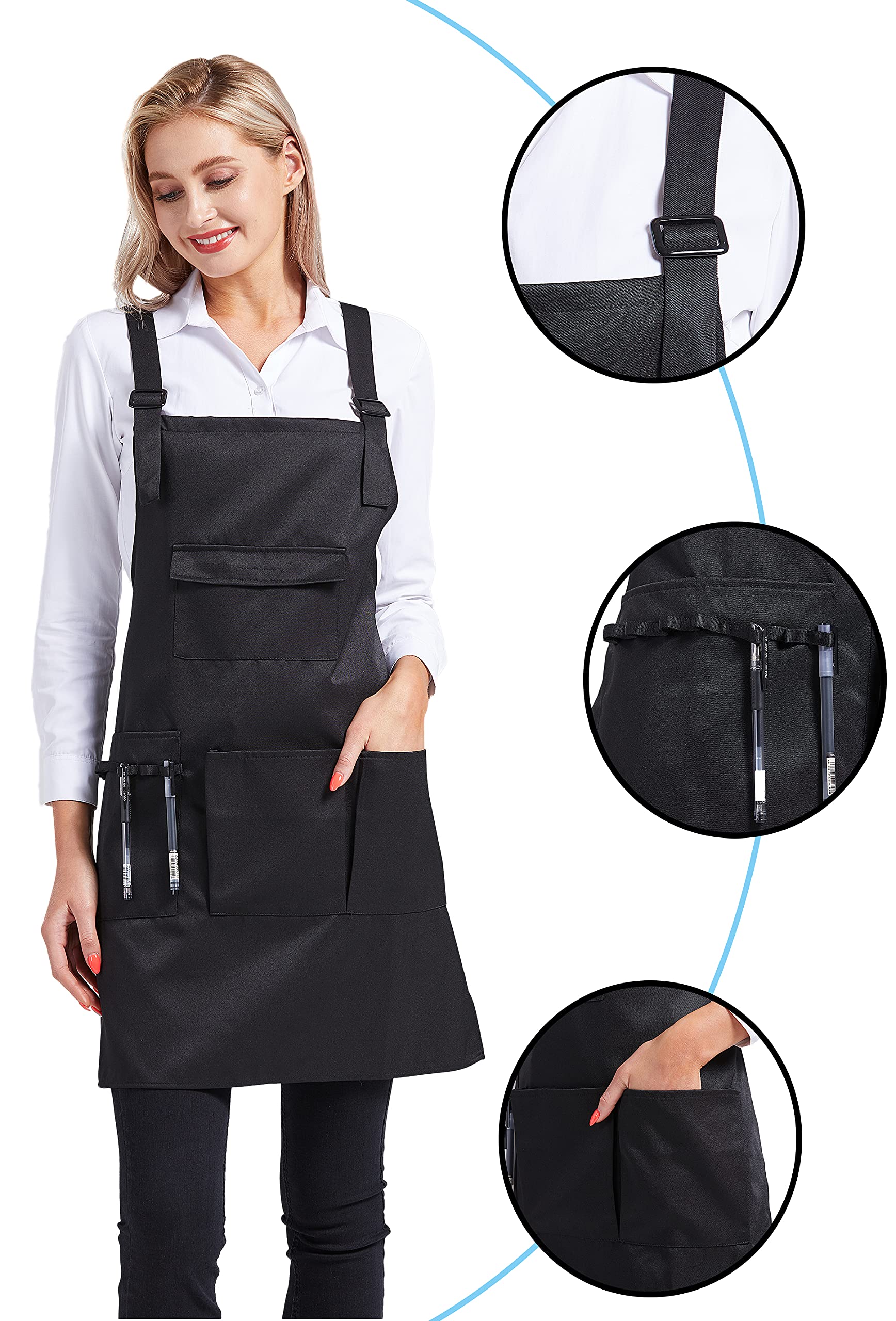 Nanxson durable polyester-cotton fabric resists grease and spills for easy cleanup.