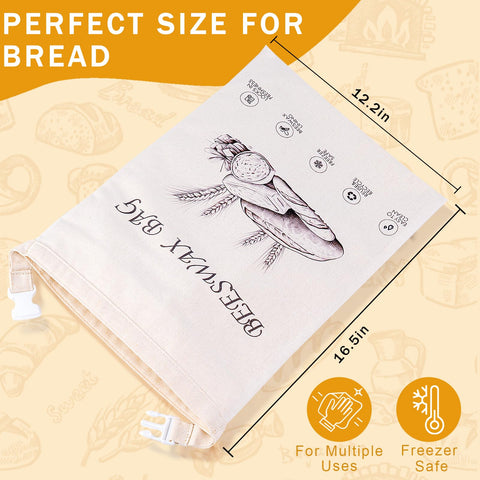 NANYI bread bag Azure Petals offers stylish, eco-friendly storage.