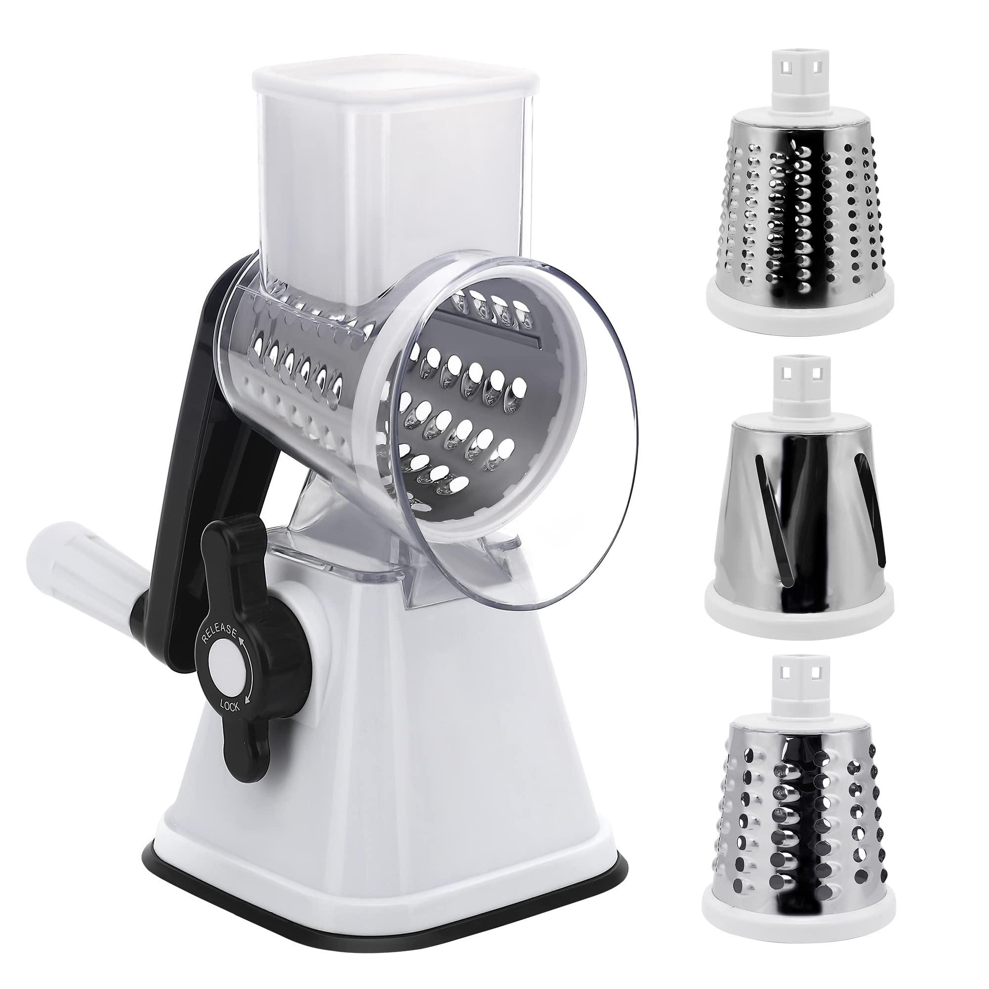 NaOHshp cheese grater with handle offers easy shredding and control.