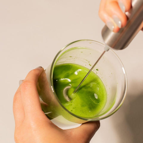 Naoki Matcha electric whisk with double head for richer froth